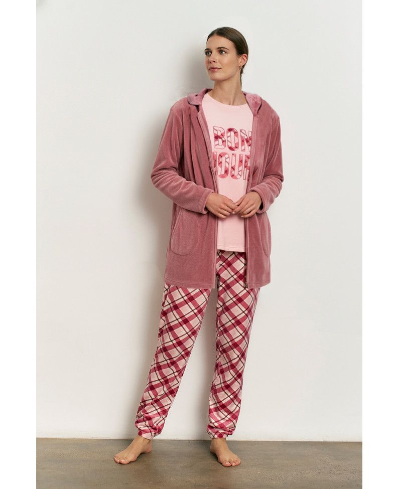 Pijama Sra. Algodón, 22153- |3Pzs.|