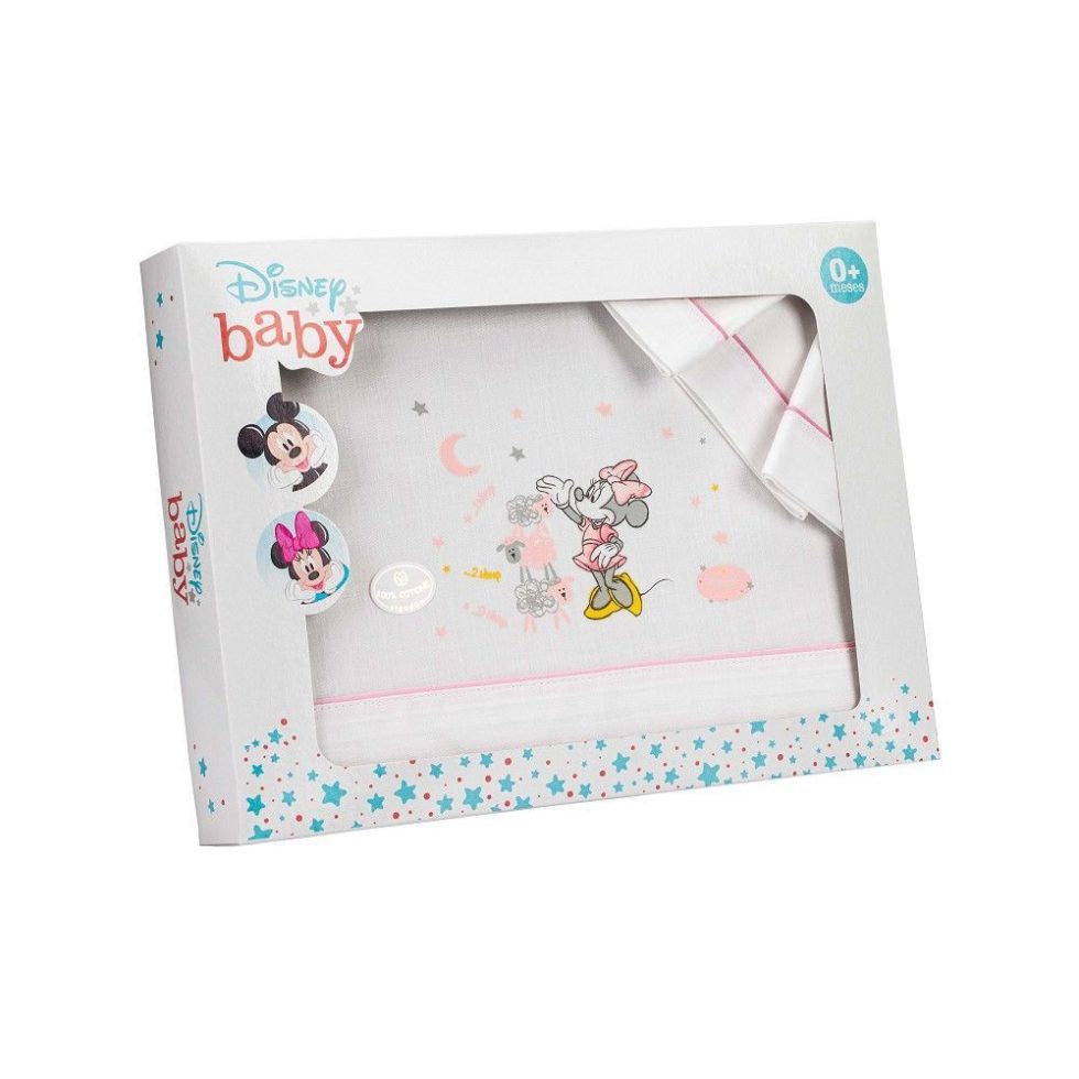 Sábanas de cuna 100% algodón MINNIE - Imagen 2